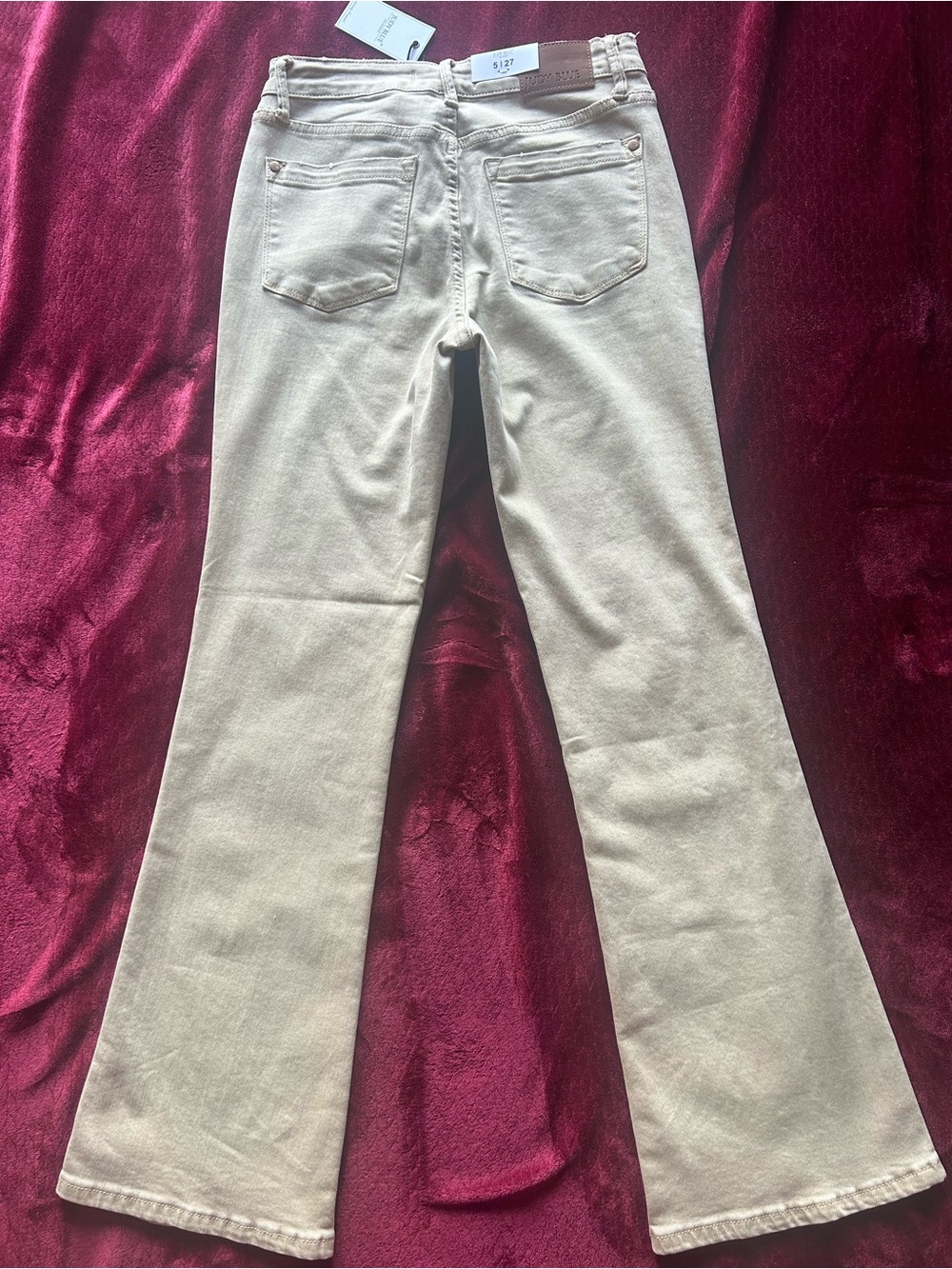 Judy Blue Golden Tan Mid Rise Stretch Denim Boot Cut Jeans New - Picture 3 of 7